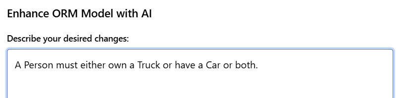 Natural Language Prompt for Inclusive-Or Constraint